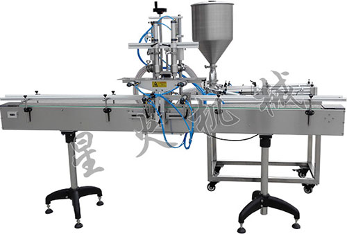 双头直线型酱料灌装机